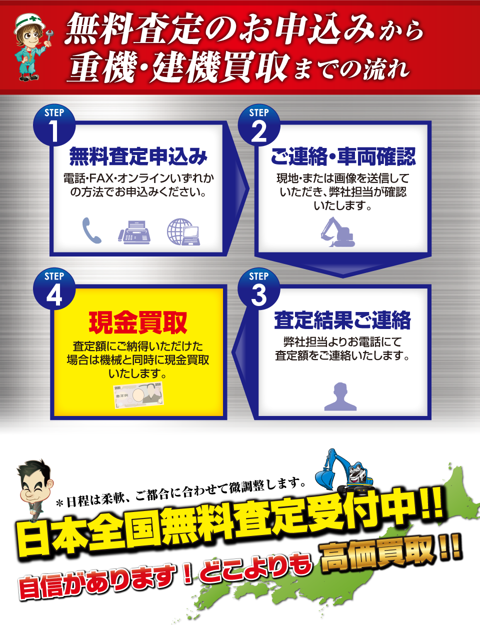 日本全国無料査定受付中!!